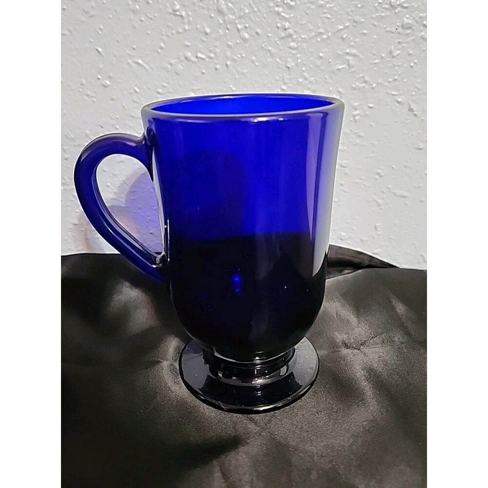 anchor hocking blue glasses Set Of 5 - Picture 5 of 5